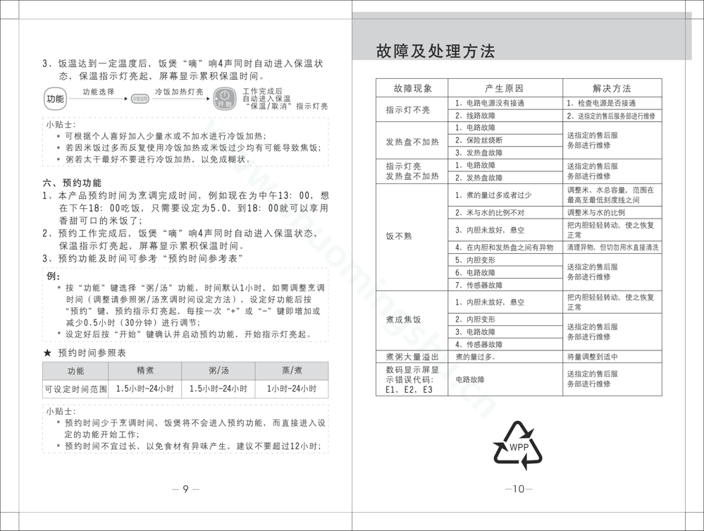 九阳电饭煲JYF-40FL03说明书第7页