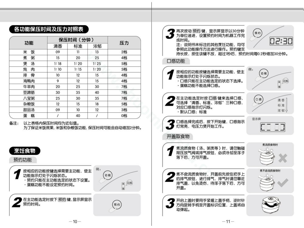 九阳压力煲JYY-50C18说明书第7页