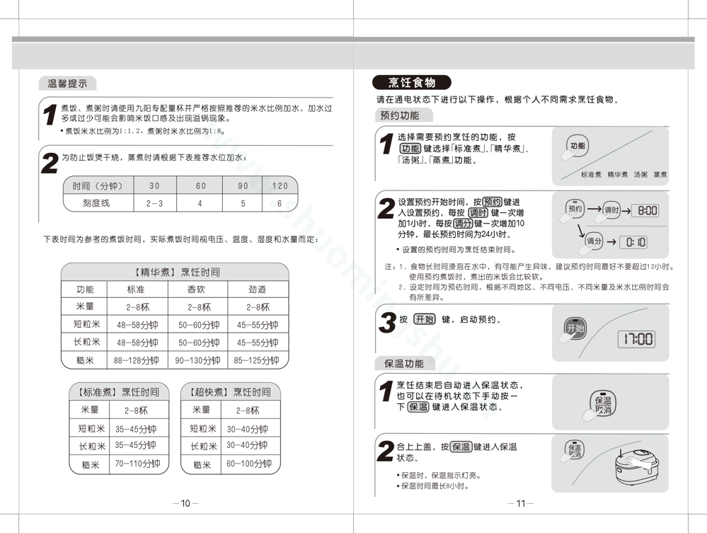 九阳电饭煲JYF-IH140FS01-A说明书第7页