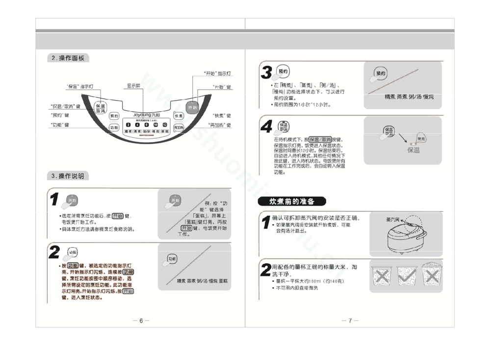 九阳电饭煲JYF-40FE07说明书第5页