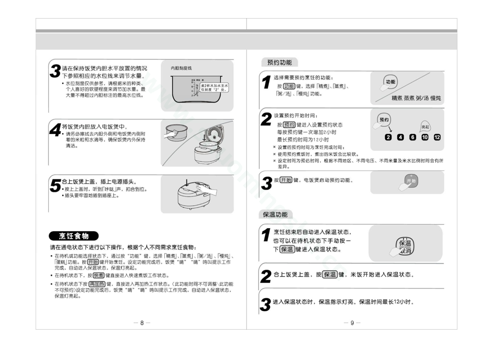 九阳电饭煲JYF-30FE07说明书第6页