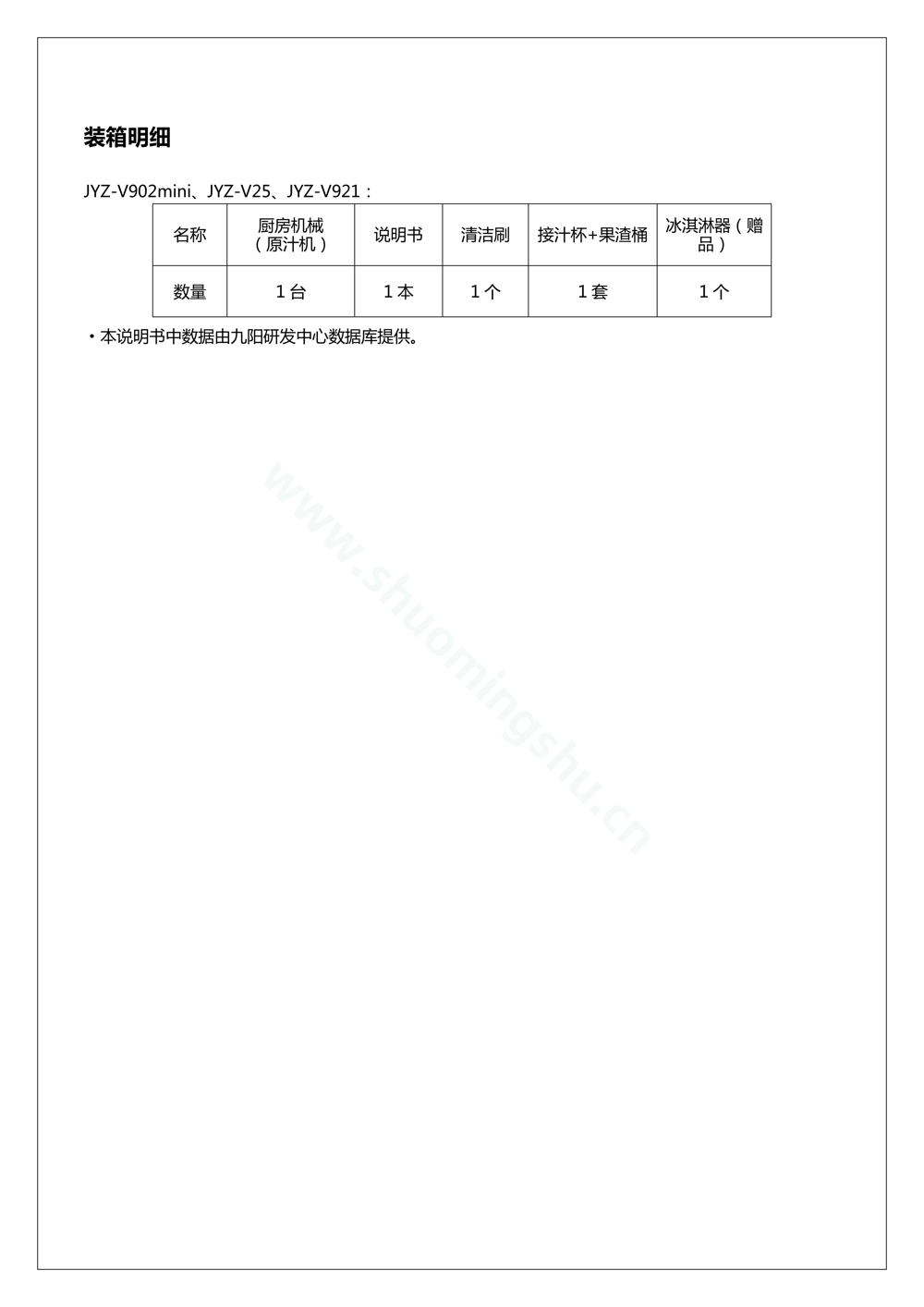 九阳榨汁机JYZ-V902 mini说明书第9页