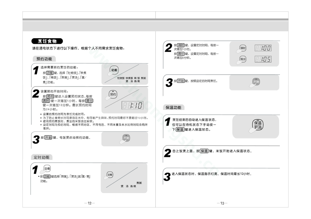 九阳电饭煲JYF-40FS80说明书第8页