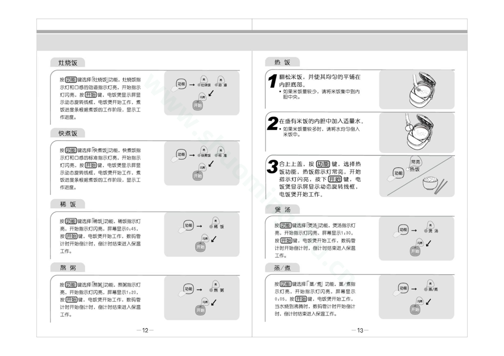 九阳电饭煲JYF-50FS06说明书第8页