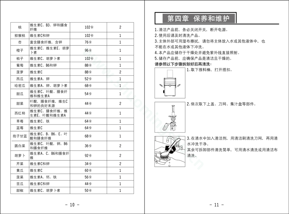 九阳榨汁机JYZ-F625说明书第7页