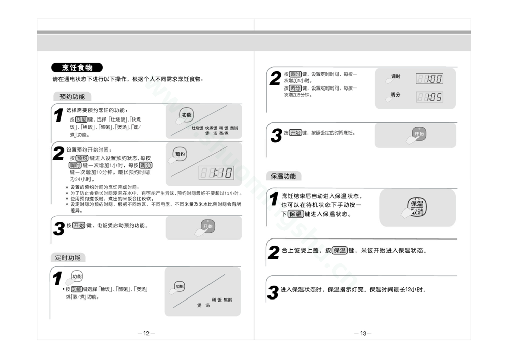 九阳电饭煲JYF-50FS23说明书第8页