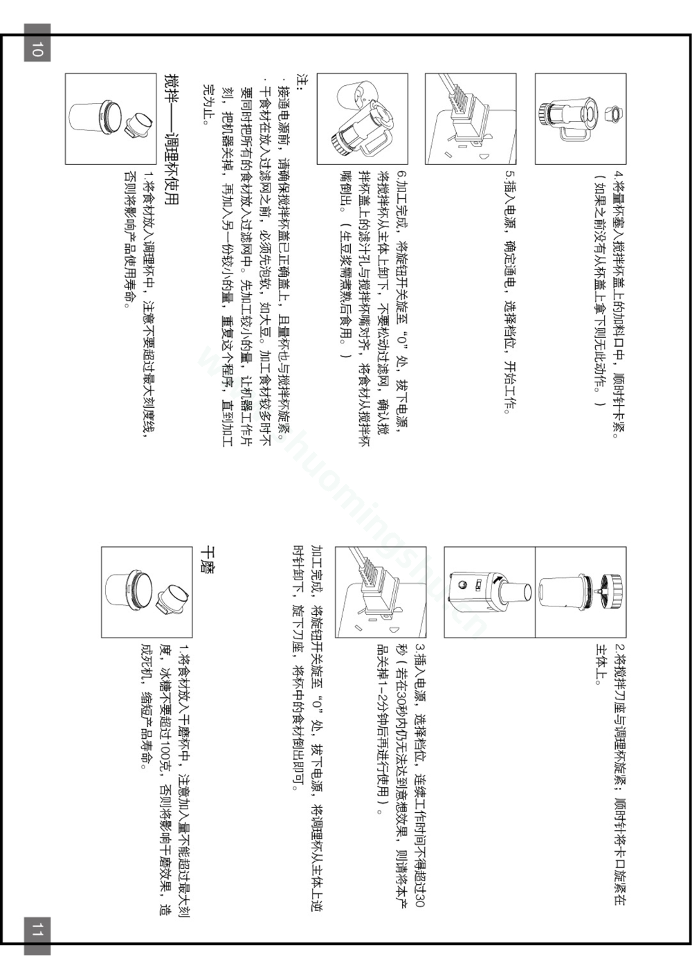 九阳榨汁机JYZ-B510说明书第7页