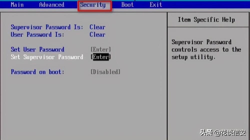 军工级防御：如何给电脑设置三道开机密码（一BIOS开机密码）