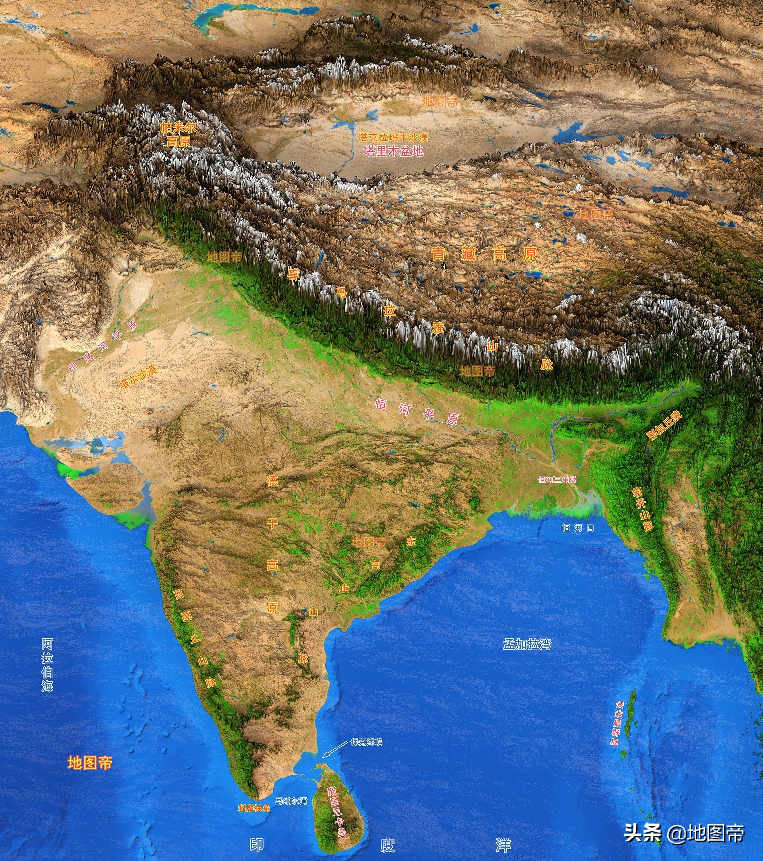印度恒河卫星地图图片