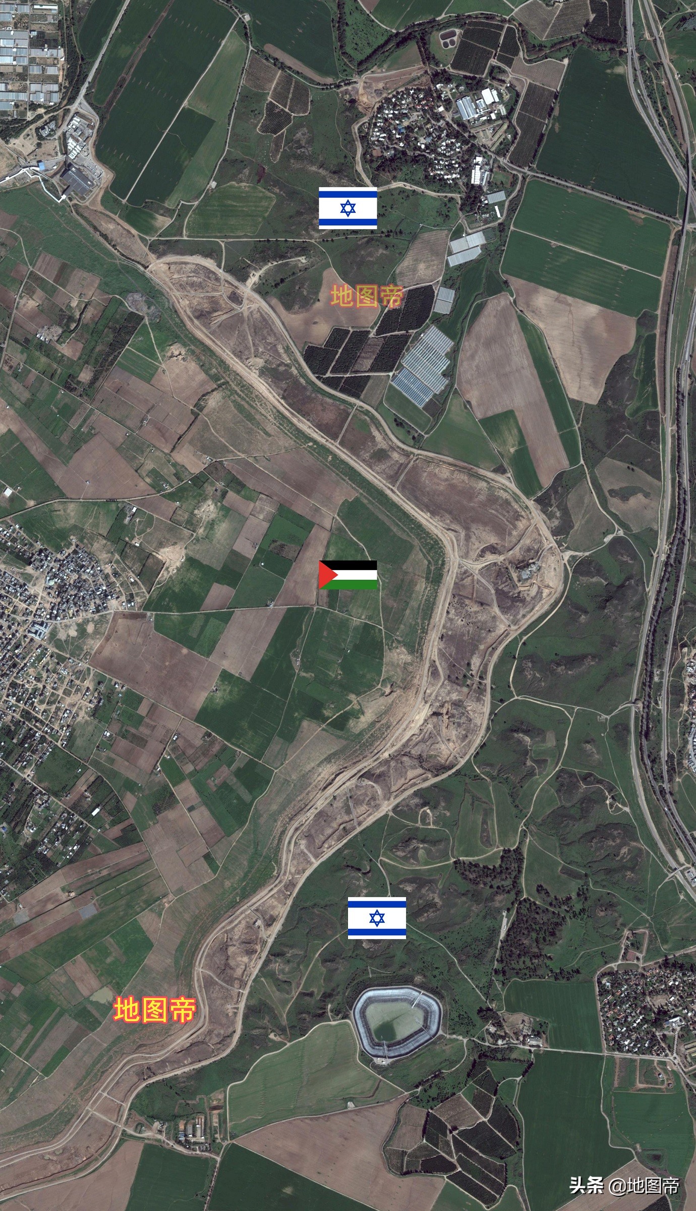 巴勒斯坦加沙是座大型监狱吗？看地图一目了然