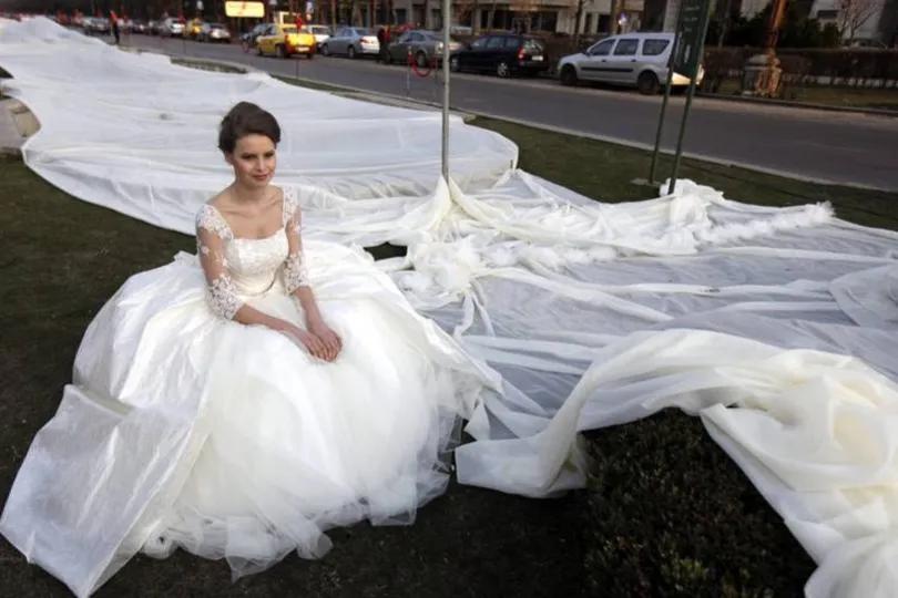世界上最长的婚纱