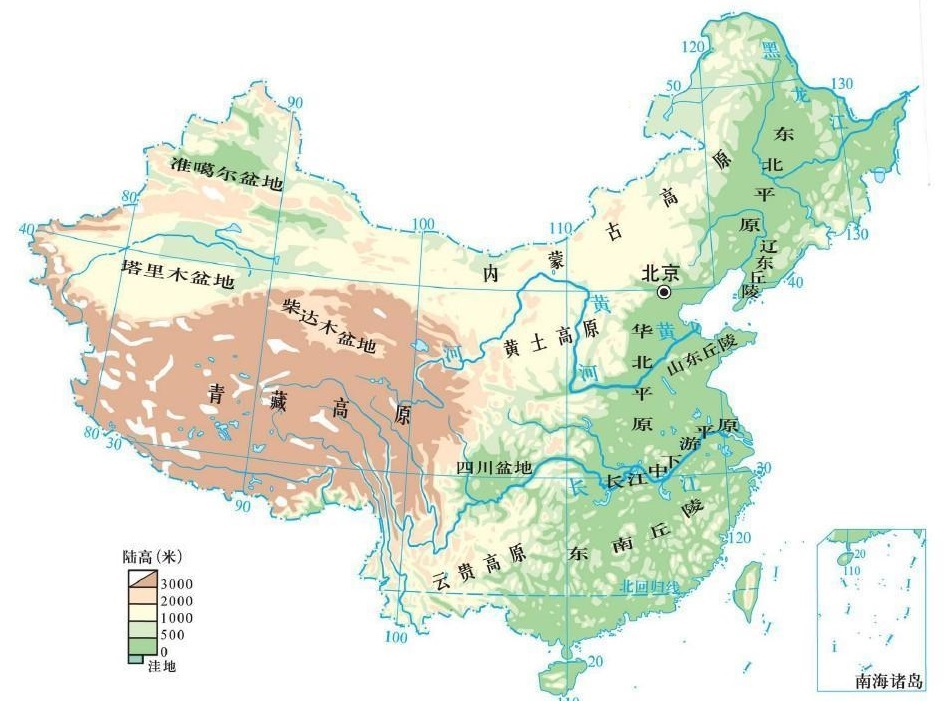 中国拥有960万平方千米广阔领土，该如何准确描述其地形特征？