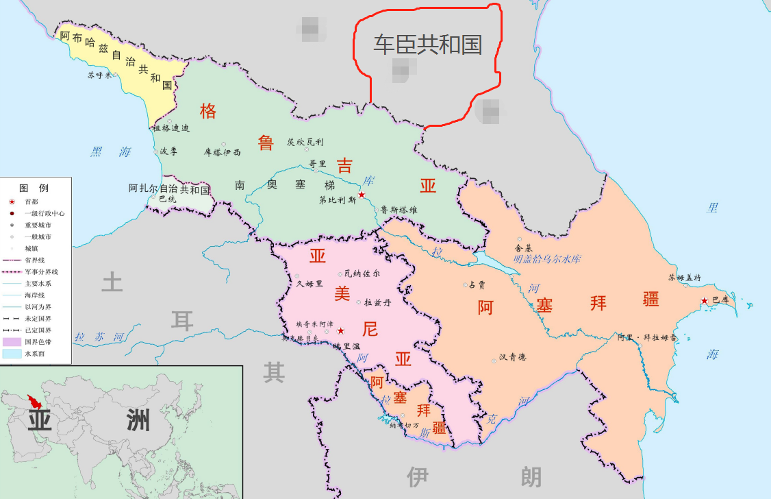 车臣岛地图图片