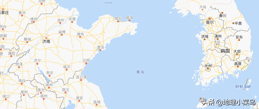 韩国与山东的距离