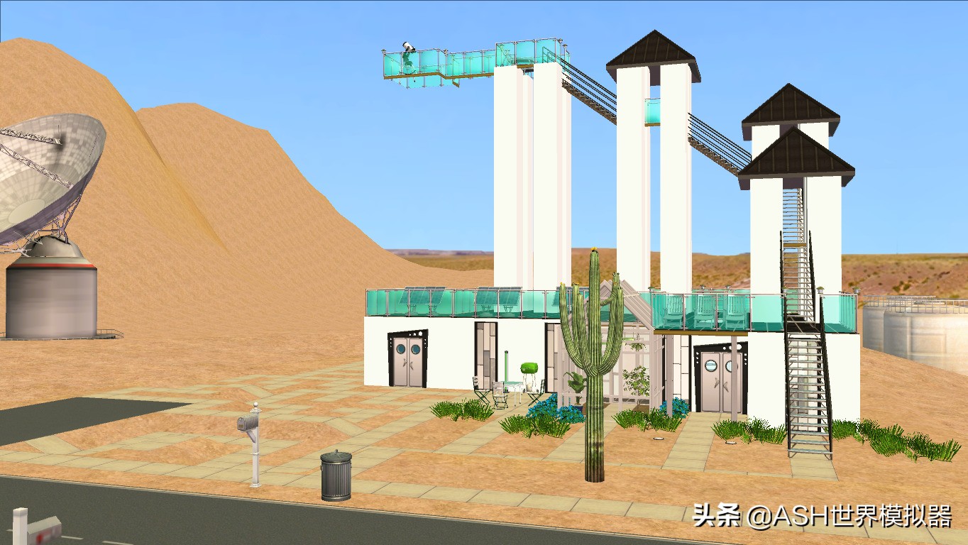 模拟人生2.第三方自定蓝图 x 2（CC + NO.CC）汽车旅馆/沙漠之家.共享
